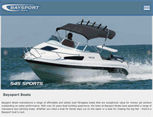 Tablet Screenshot of baysportboats.com.au